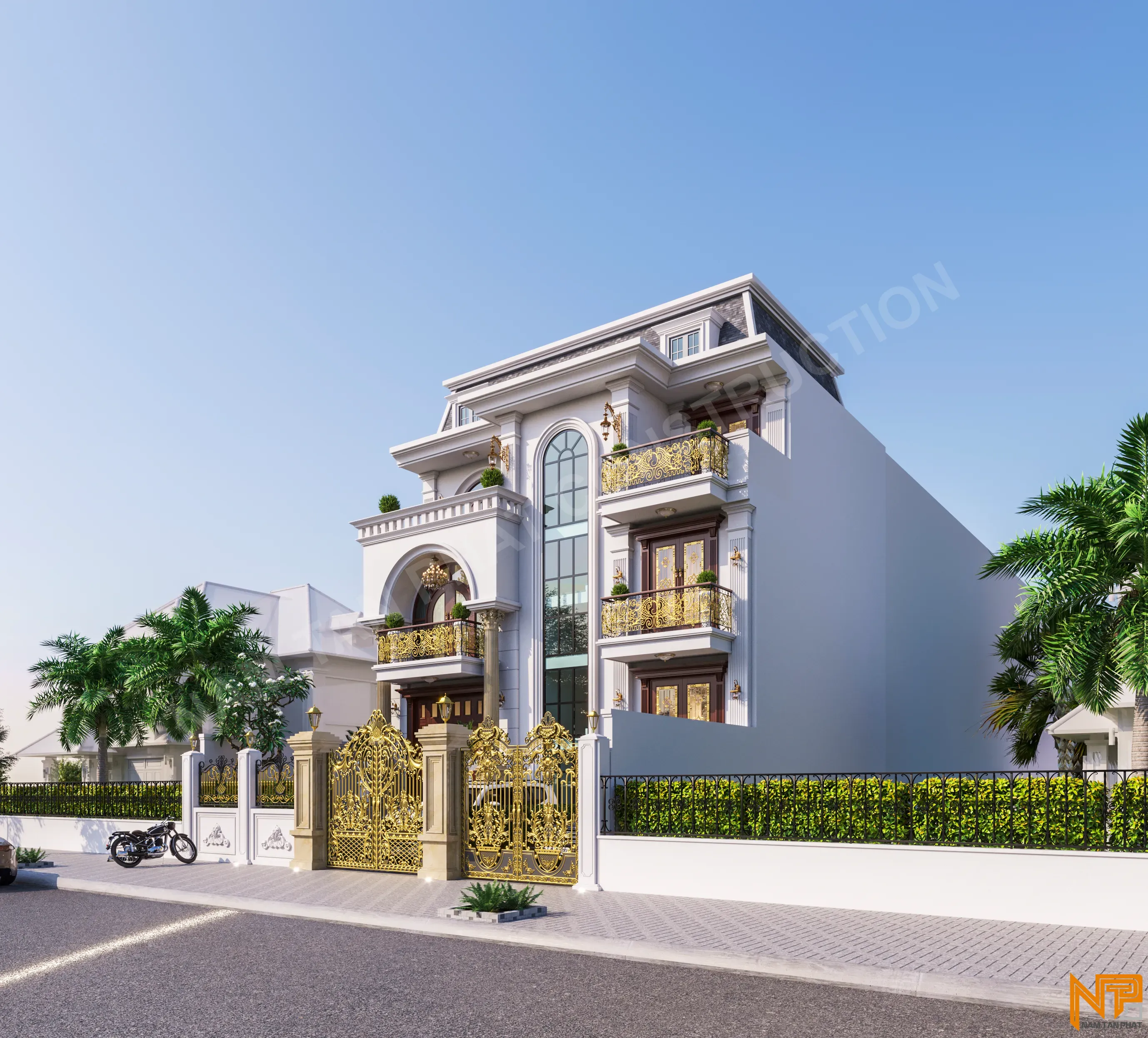 Hình ảnh công trình Tân Cổ Điển 18*16m - Ngoại Thất 5