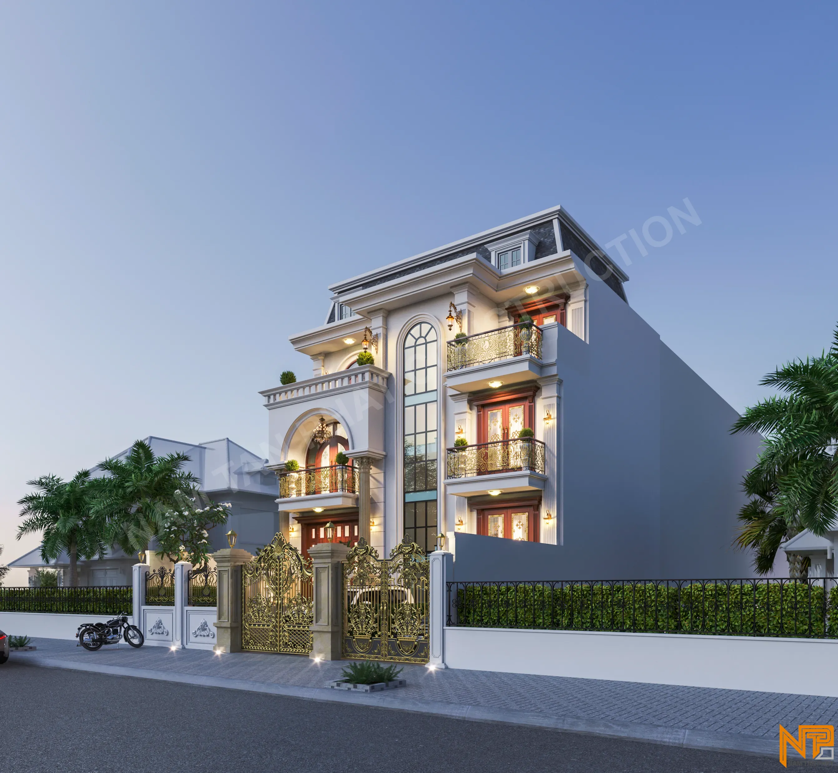 Hình ảnh công trình Tân Cổ Điển 18*16m - Ngoại Thất 6