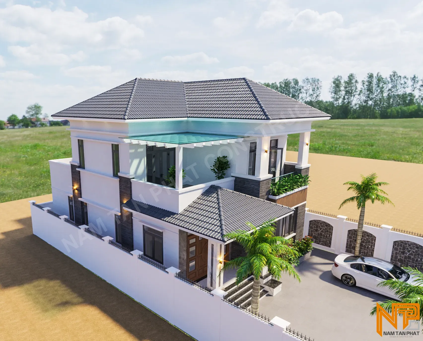 Hình ảnh công trình Biệt Thự Minimalist 8*16m - Ngoại Thất 4