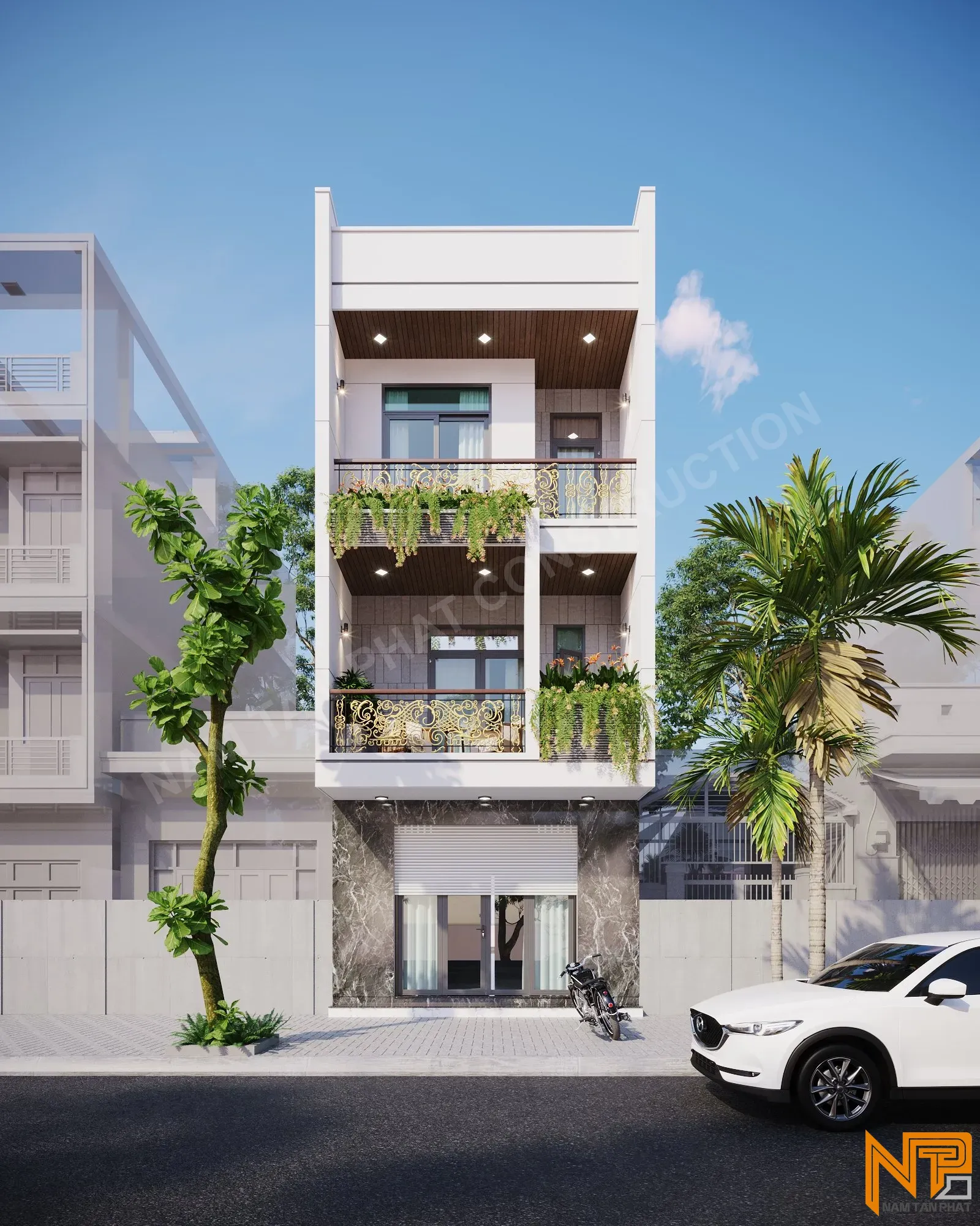 Hình ảnh công trình Nhà Anh Hiếu 4.5*16m - Ngoại Thất 1