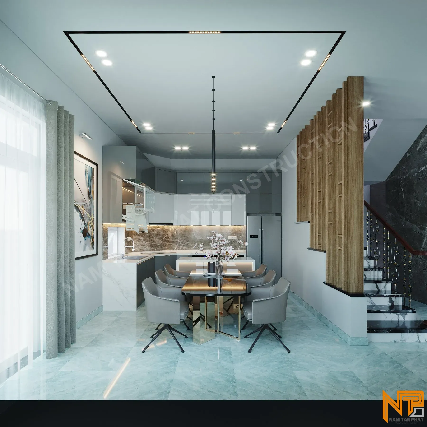 Hình ảnh công trình Nhà Anh Trí 7*15m - Nội Thất 10