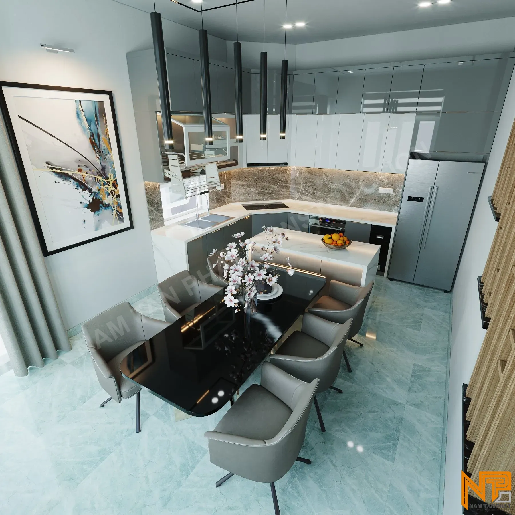 Hình ảnh công trình Nhà Anh Trí 7*15m - Nội Thất 9