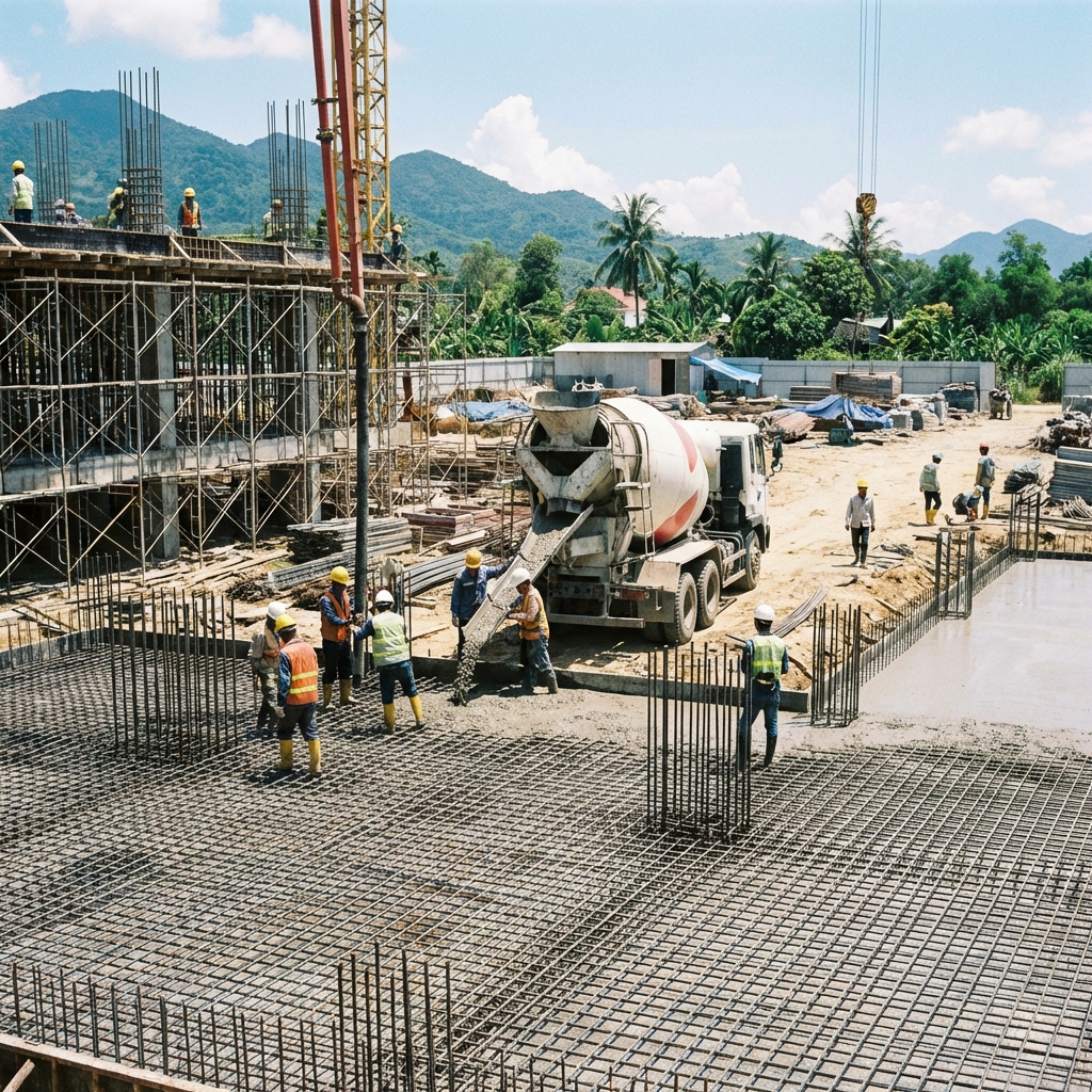 Thi công phần thô