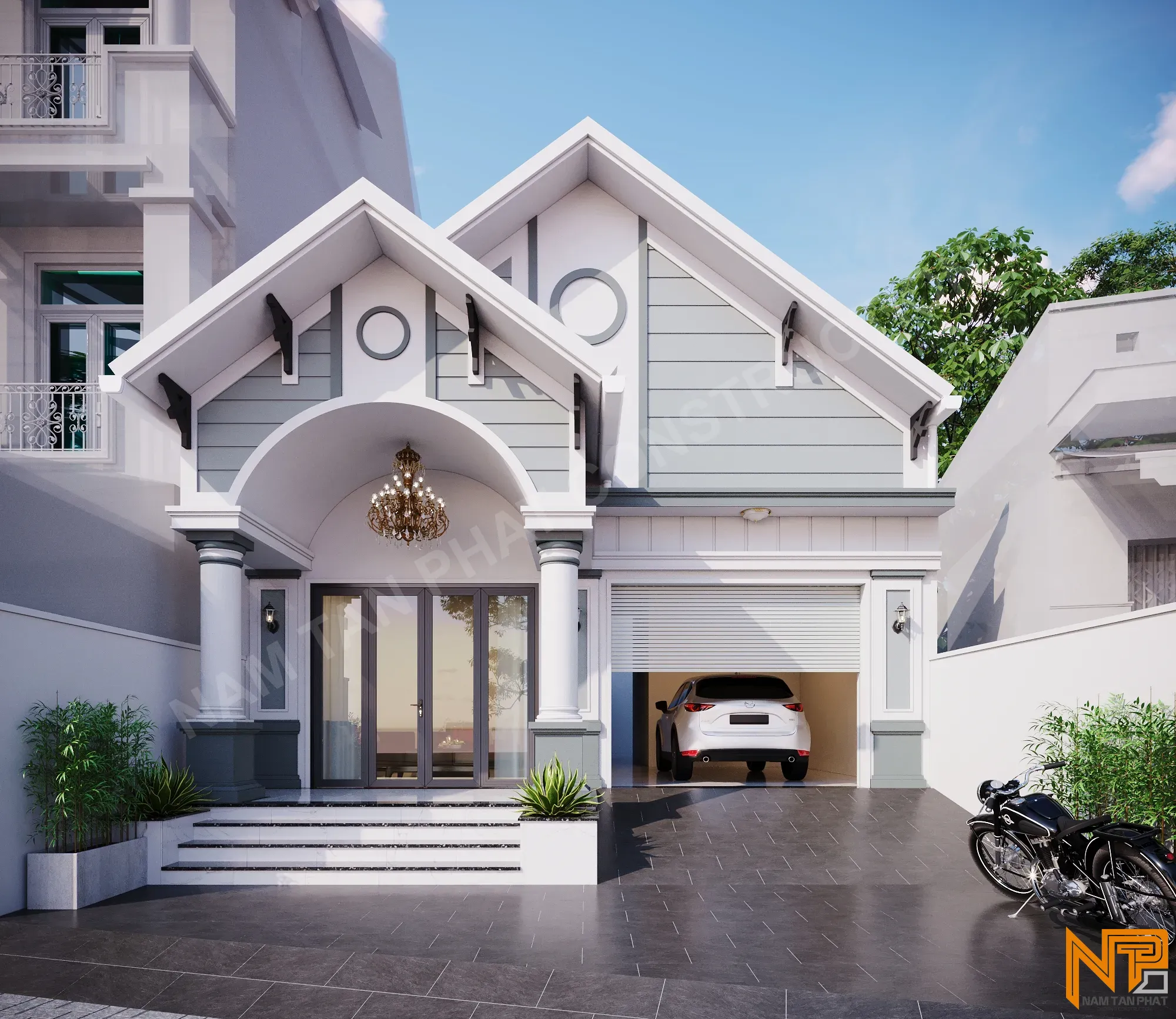 Hình ảnh công trình Nhà Chị Thủy 8*16m - Ngoại Thất 2