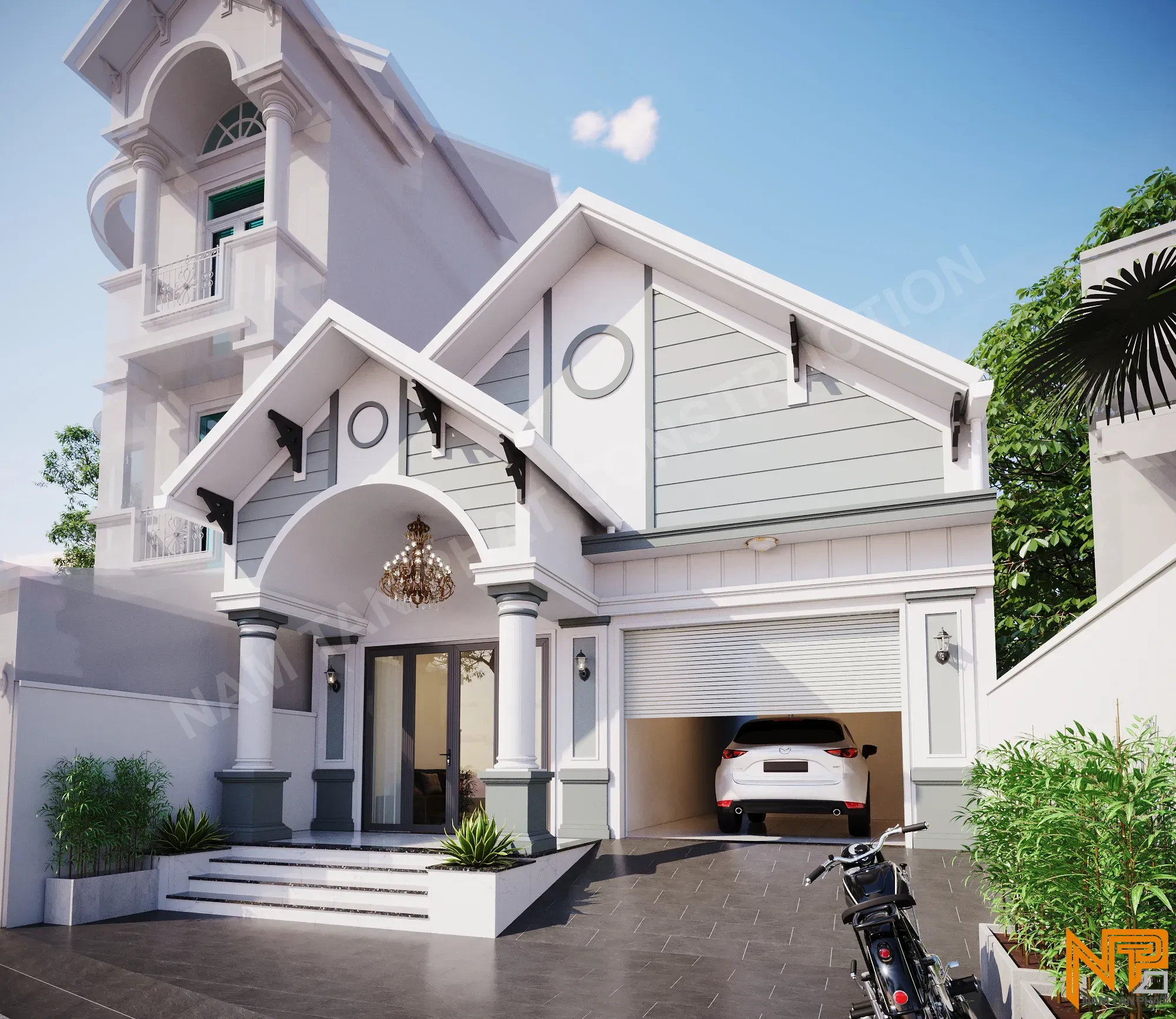 Hình ảnh công trình Nhà Chị Thủy 8*16m - Ngoại Thất 3