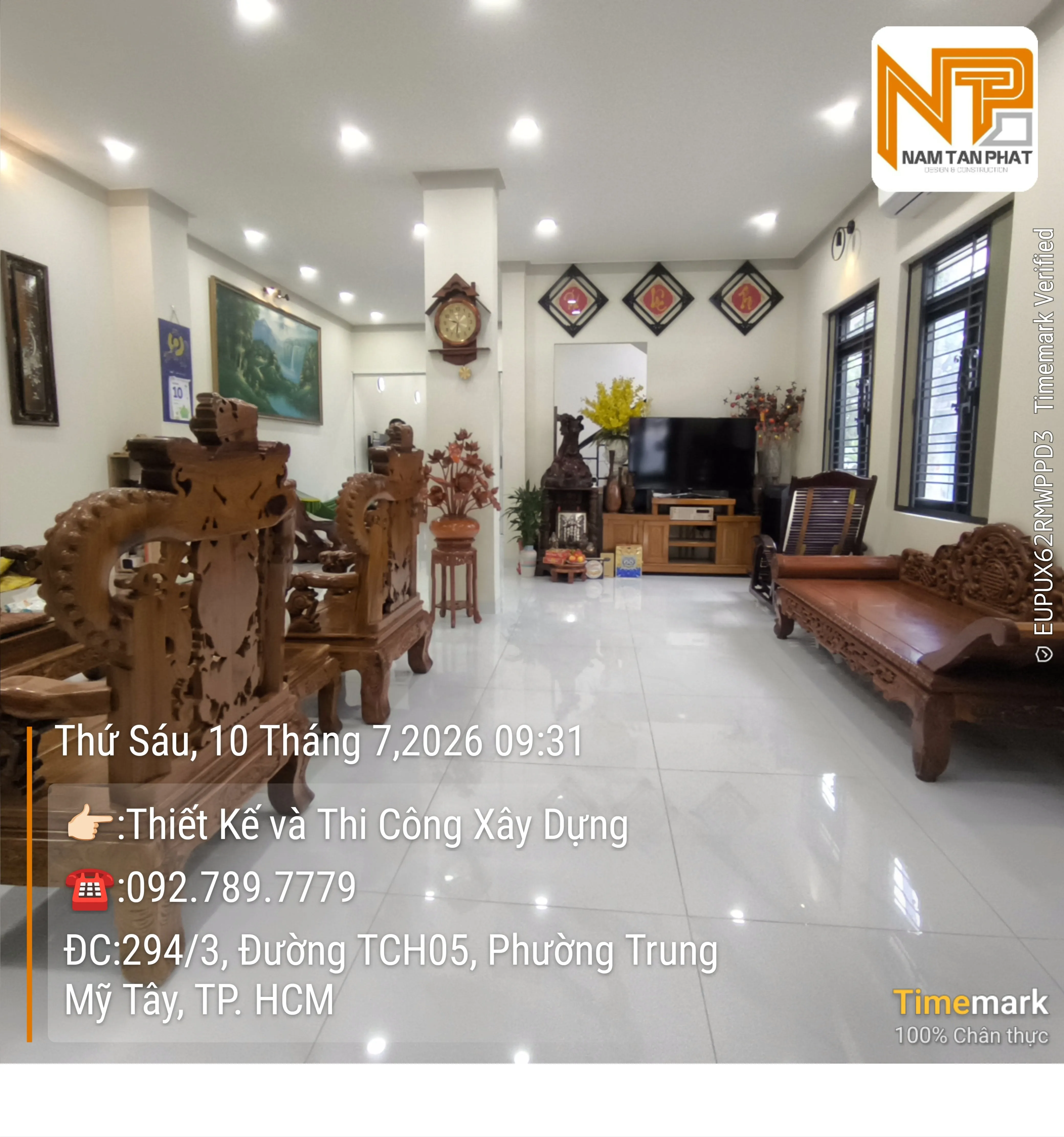 Hình ảnh công trình B Hải DTM 5.2m*20m - Ngoại Thất 3