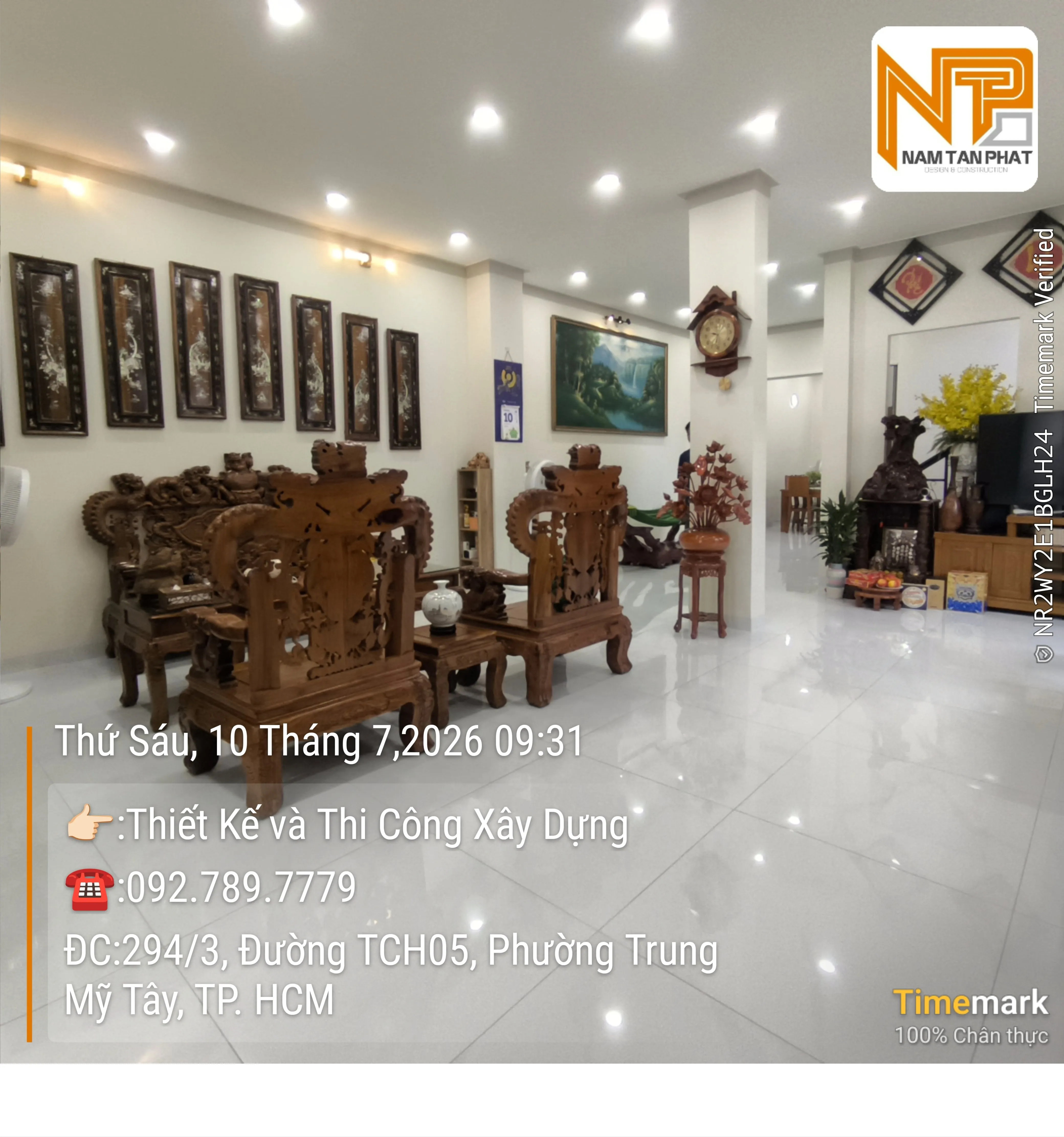 Hình ảnh công trình B Hải DTM 5.2m*20m - Ngoại Thất 4