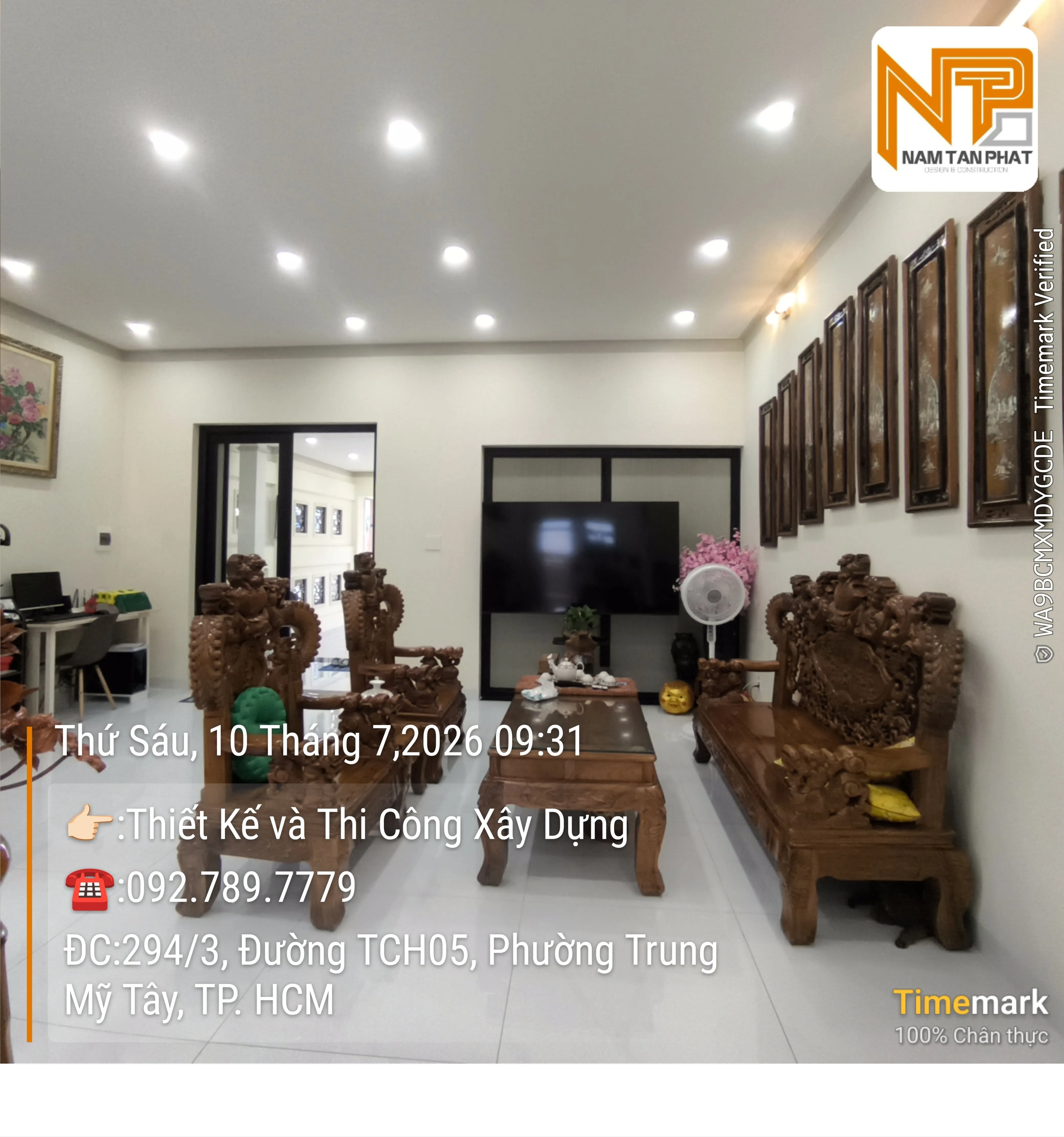 Hình ảnh công trình B Hải DTM 5.2m*20m - Ngoại Thất 6