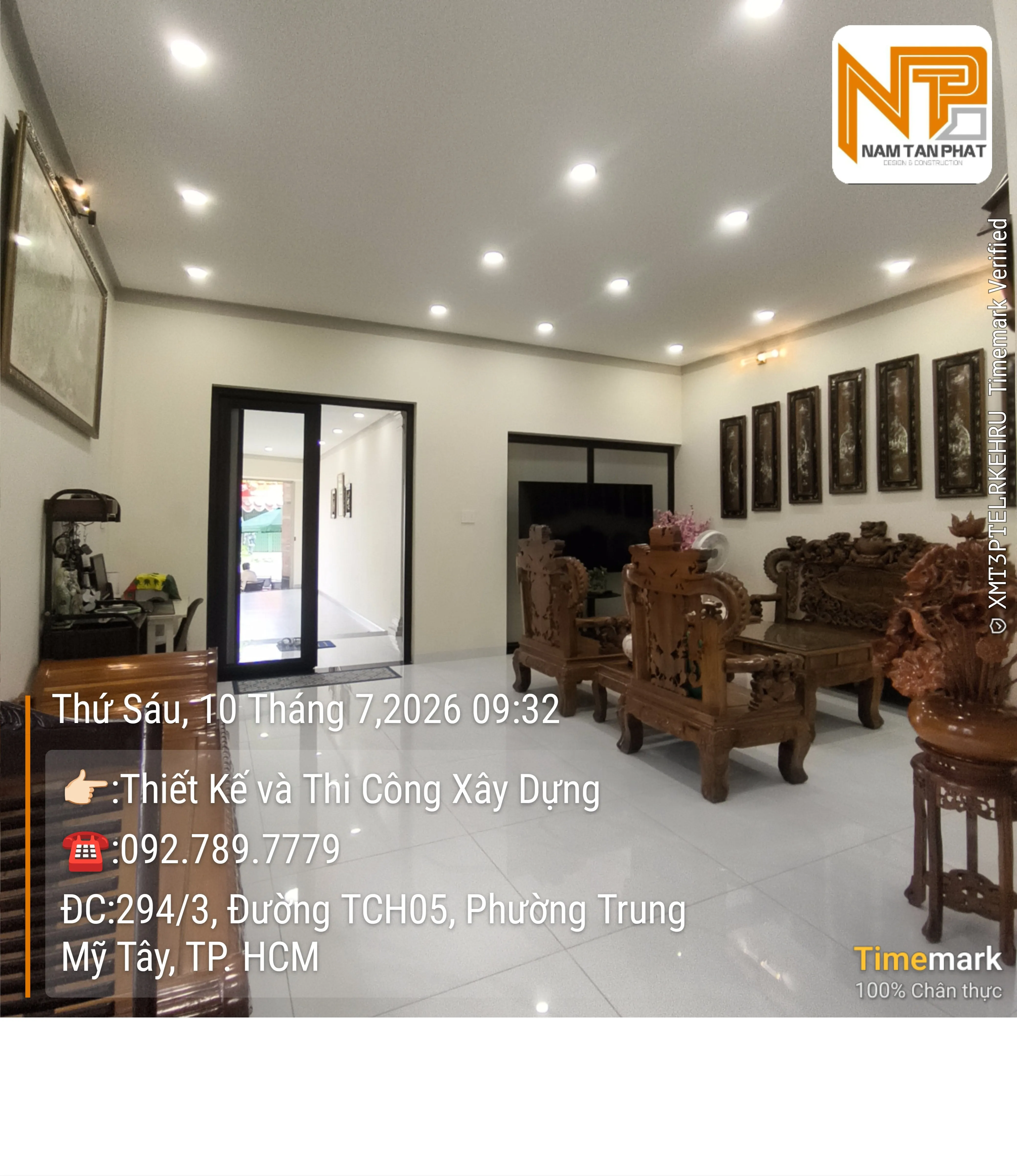 Hình ảnh công trình B Hải DTM 5.2m*20m - Ngoại Thất 8