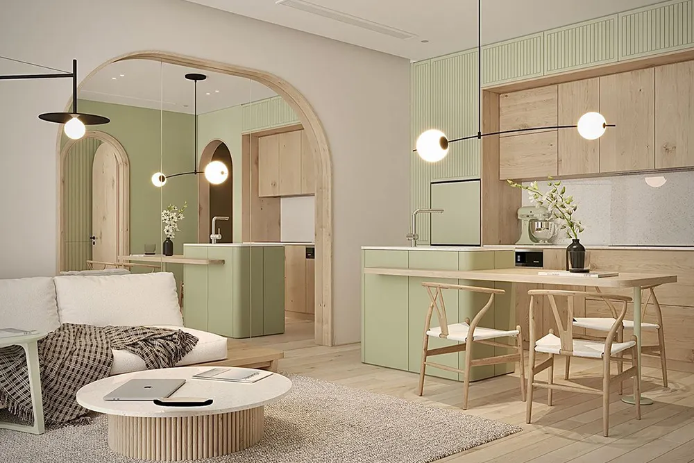 Hình ảnh công trình Decor Xanh Matcha Phòng Ngủ & Phòng Khách - Ngoại Thất 5