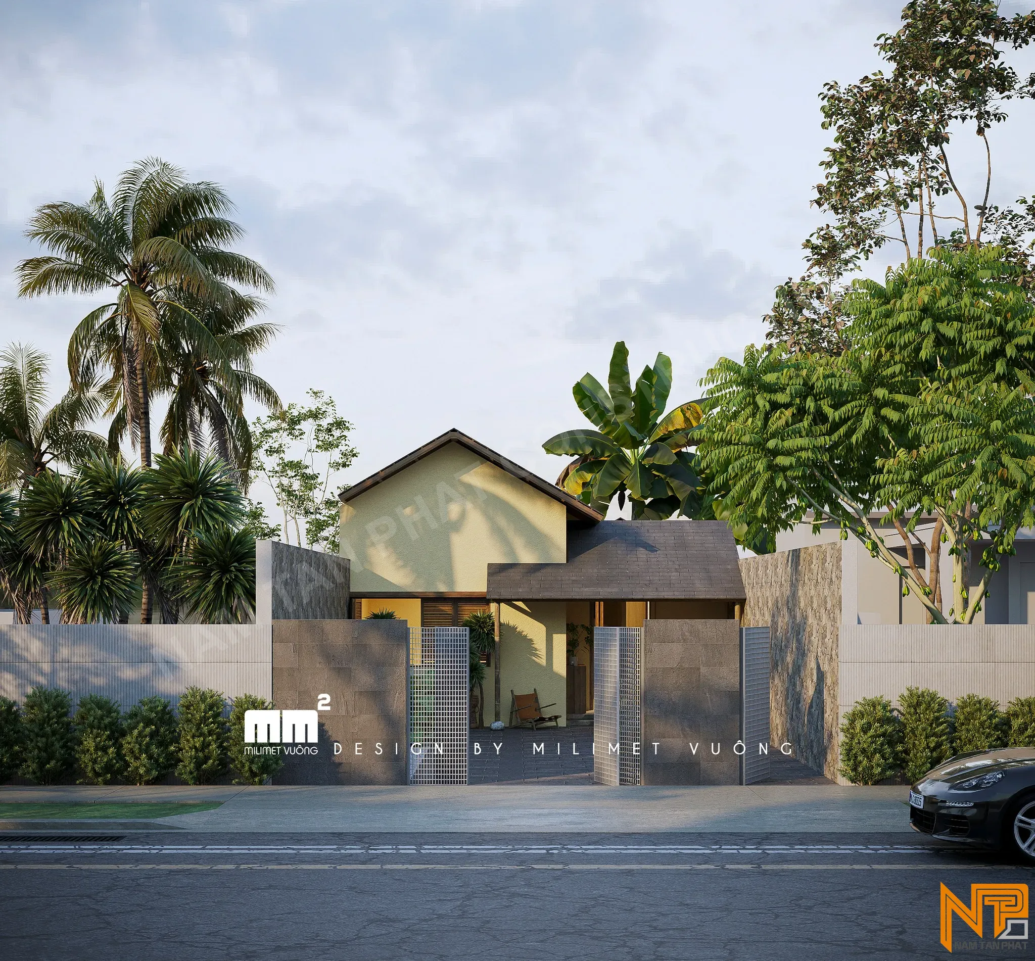 Hình ảnh công trình Không Gian Đẹp (mm2) 8*15m - Ngoại Thất 1