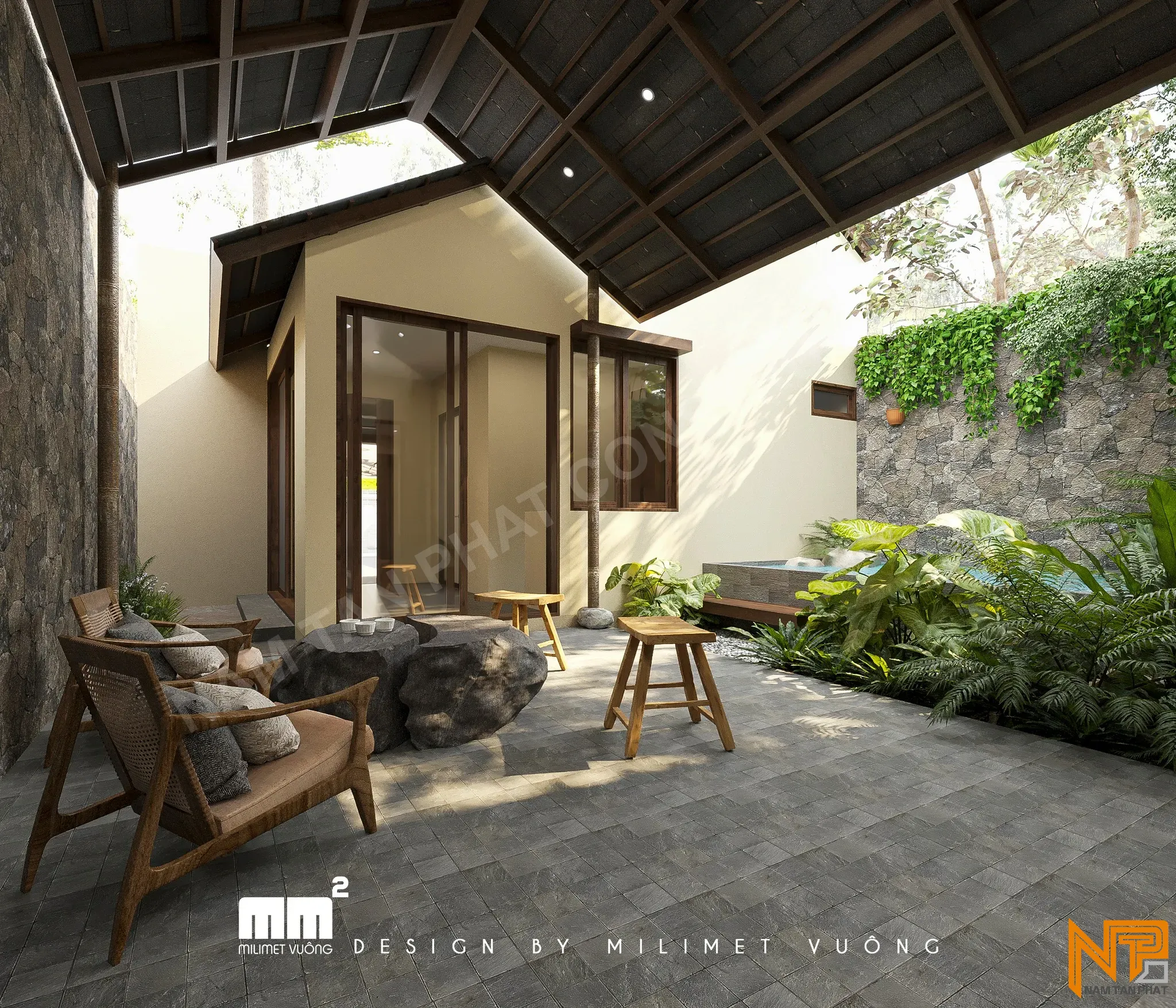 Hình ảnh công trình Không Gian Đẹp (mm2) 8*15m - Ngoại Thất 9