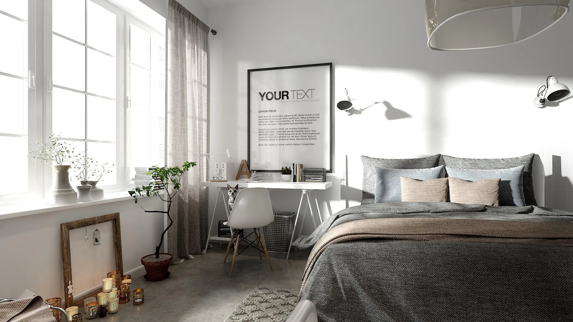 Hình ảnh công trình Phòng ngủ mẫu Scandinavian - Ngoại Thất 1