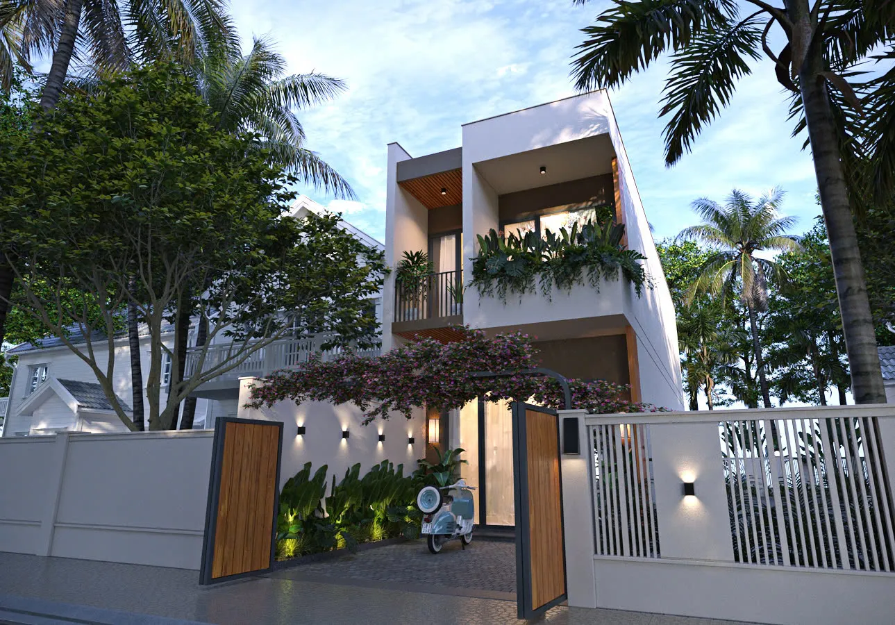 Hình ảnh công trình Trọng House 4.5m*15m - Ngoại Thất 1