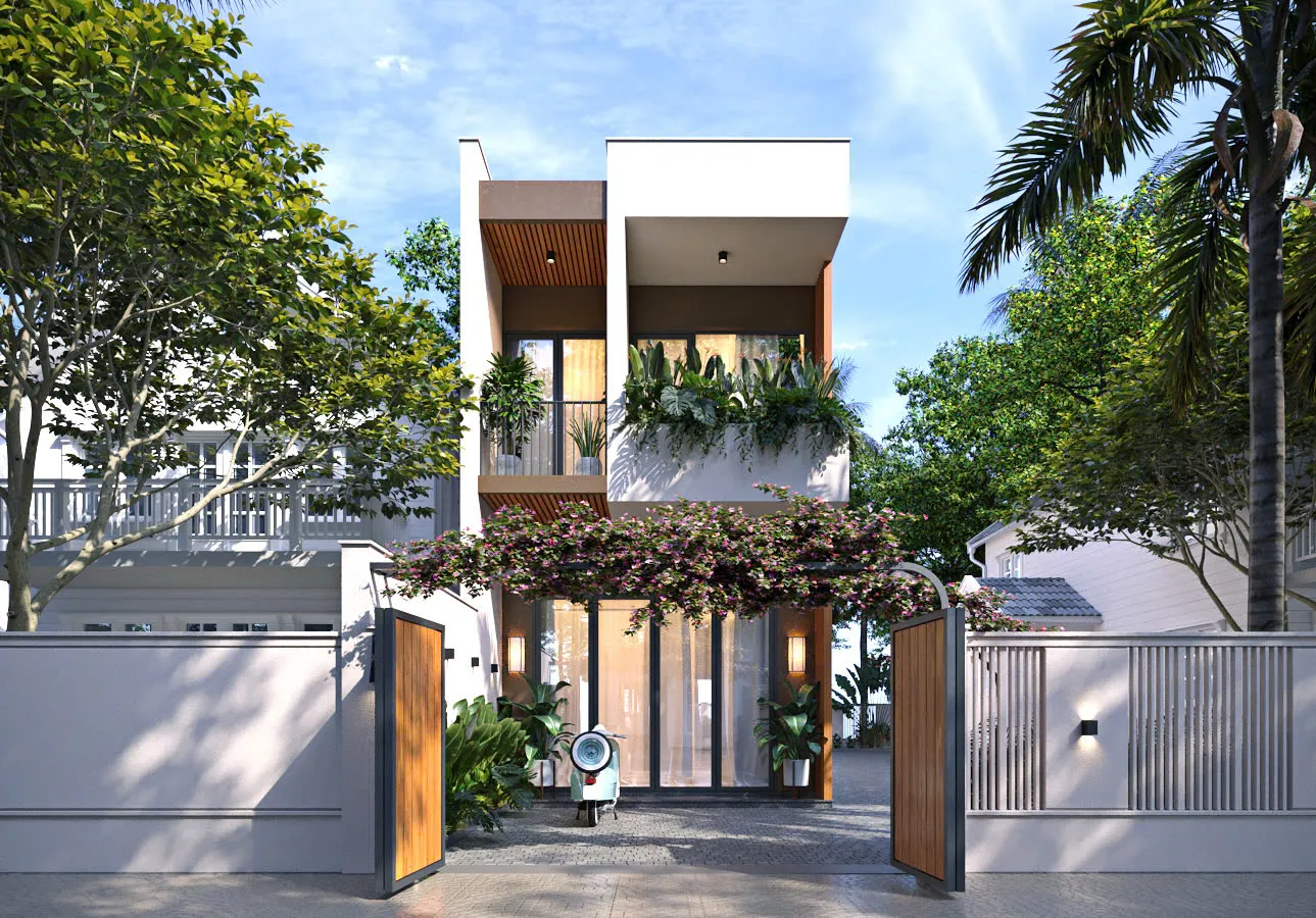 Hình ảnh công trình Trọng House 4.5m*15m - Ngoại Thất 2