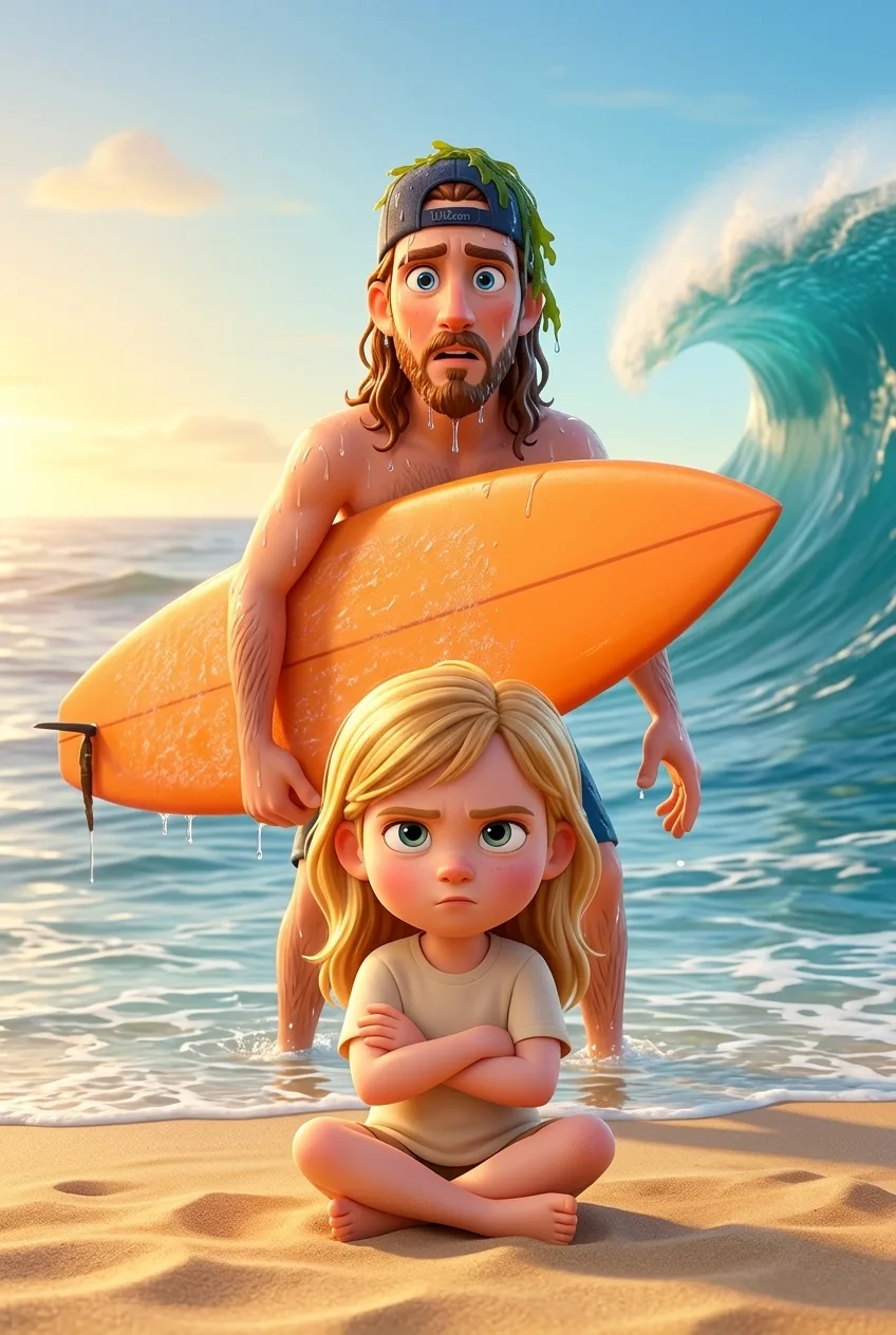 Papa sur la vague