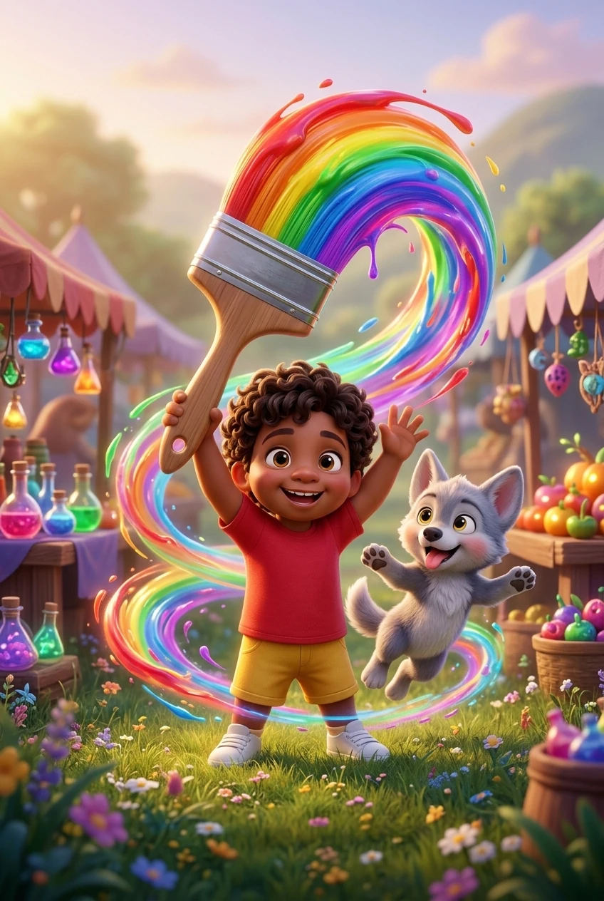 Milo et le marché des couleurs