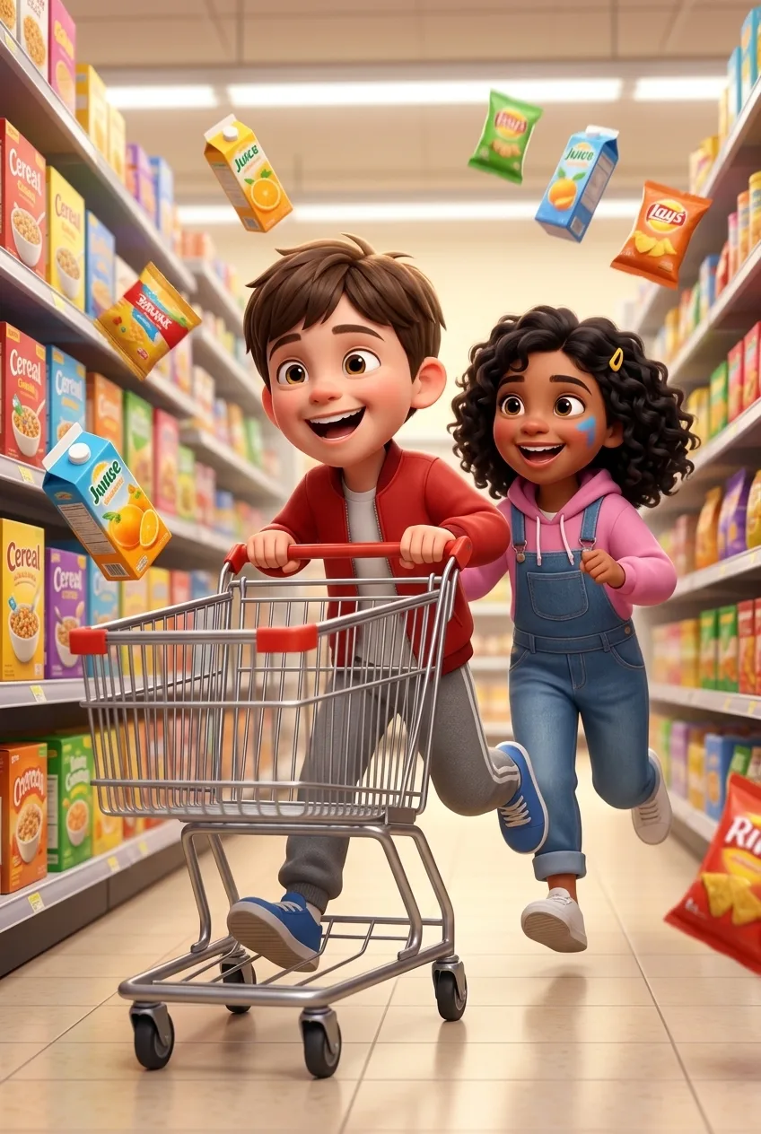 La Course Folle au Supermarché