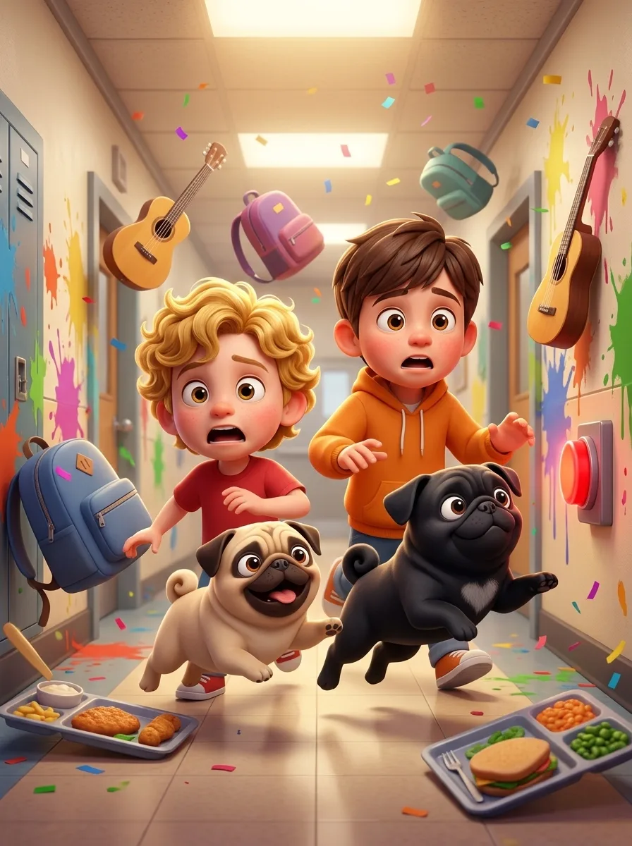 Pipa et Achille à l'école !