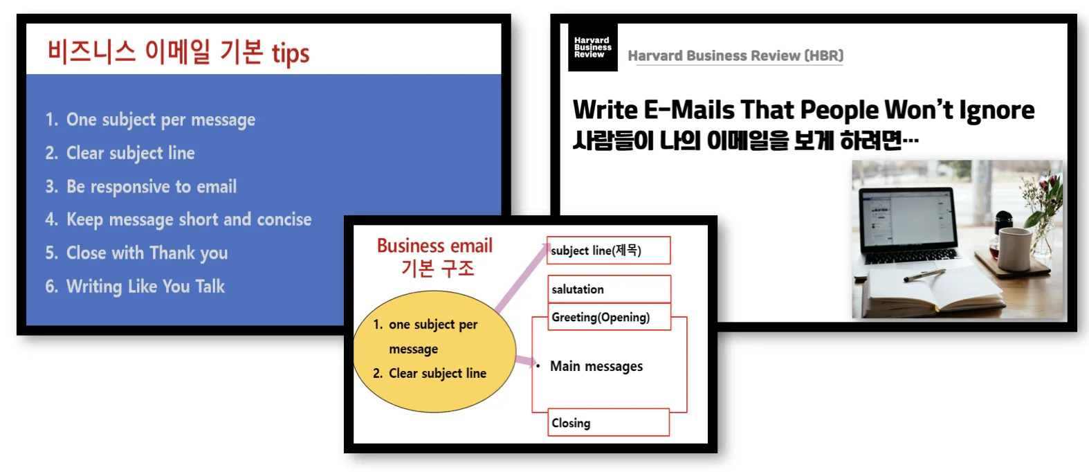 글로벌 온라인회의, E-mail 팁 교육 이미지 1