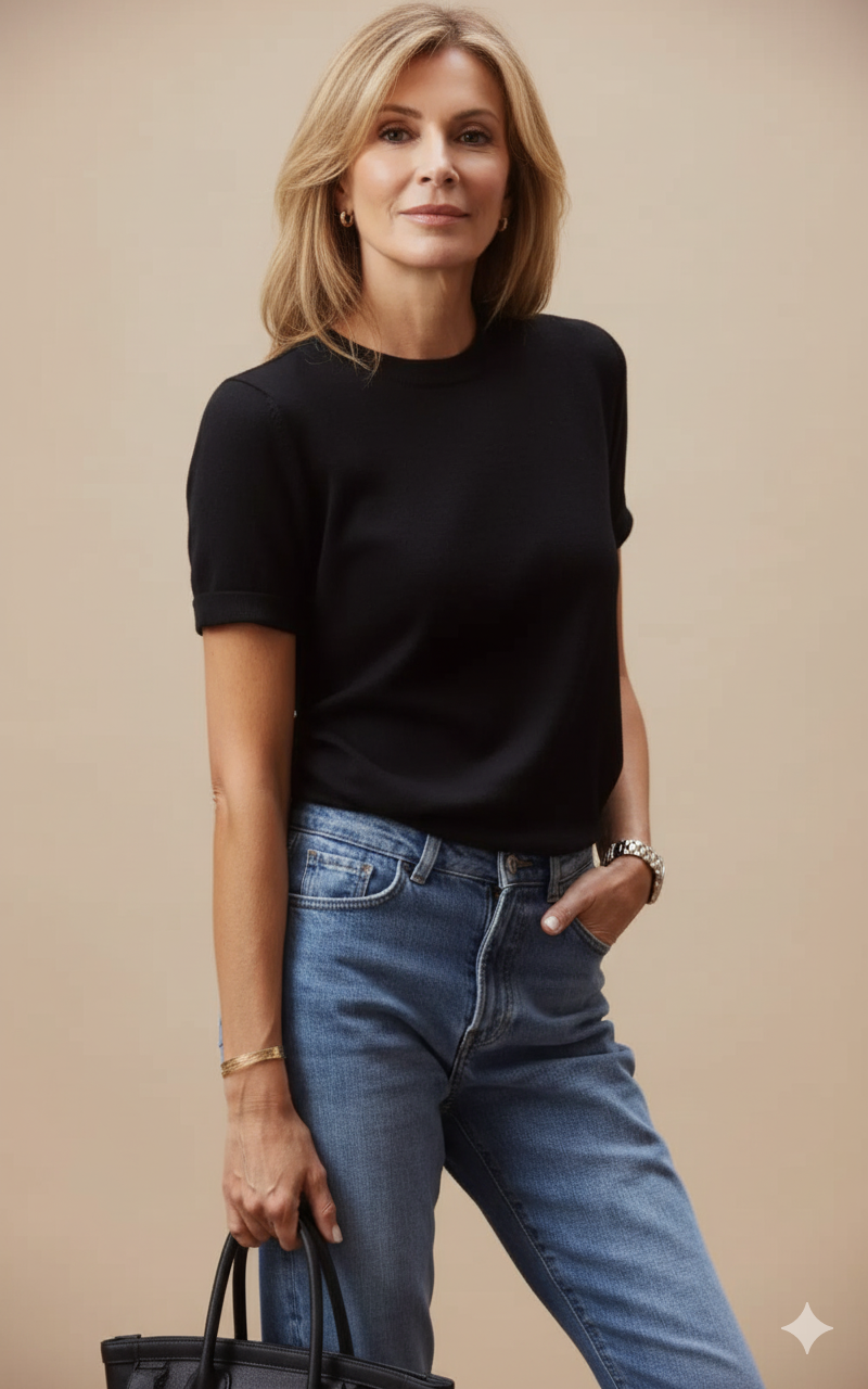 Remera Negra Lisa thumbnail 3