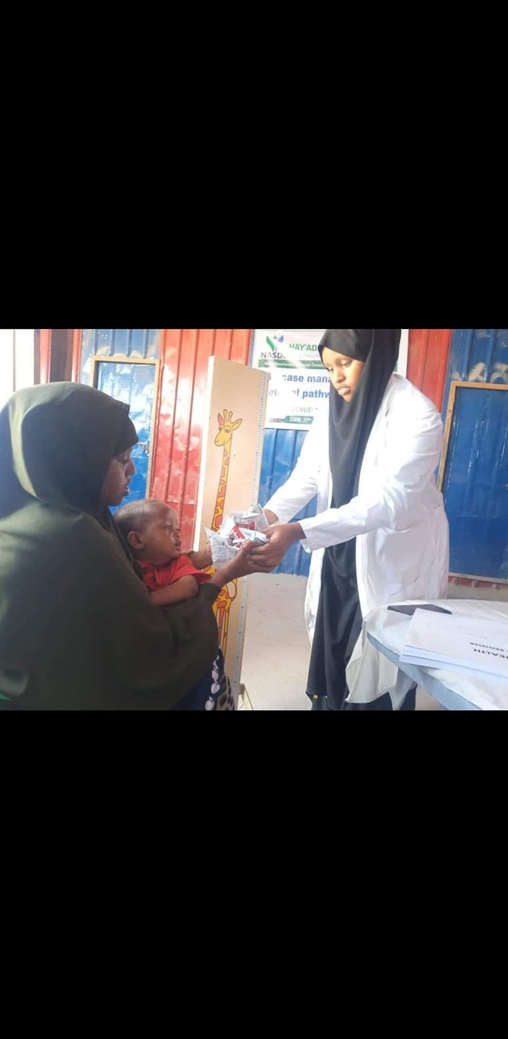 Nutrition services for a mother and child at a NASDO MCH