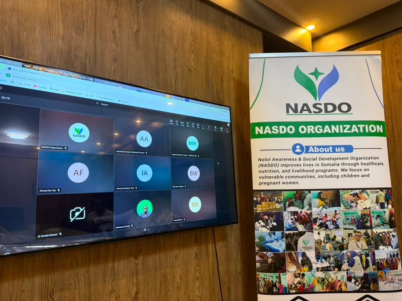 NASDO participated in the Banadir Sub-National Health Cluster meeting, joining the September 2026 Monthly Epidemiological Update and El Niño discussions led by the Banadir Regional Administration’s Directorate of Health & Human Services.