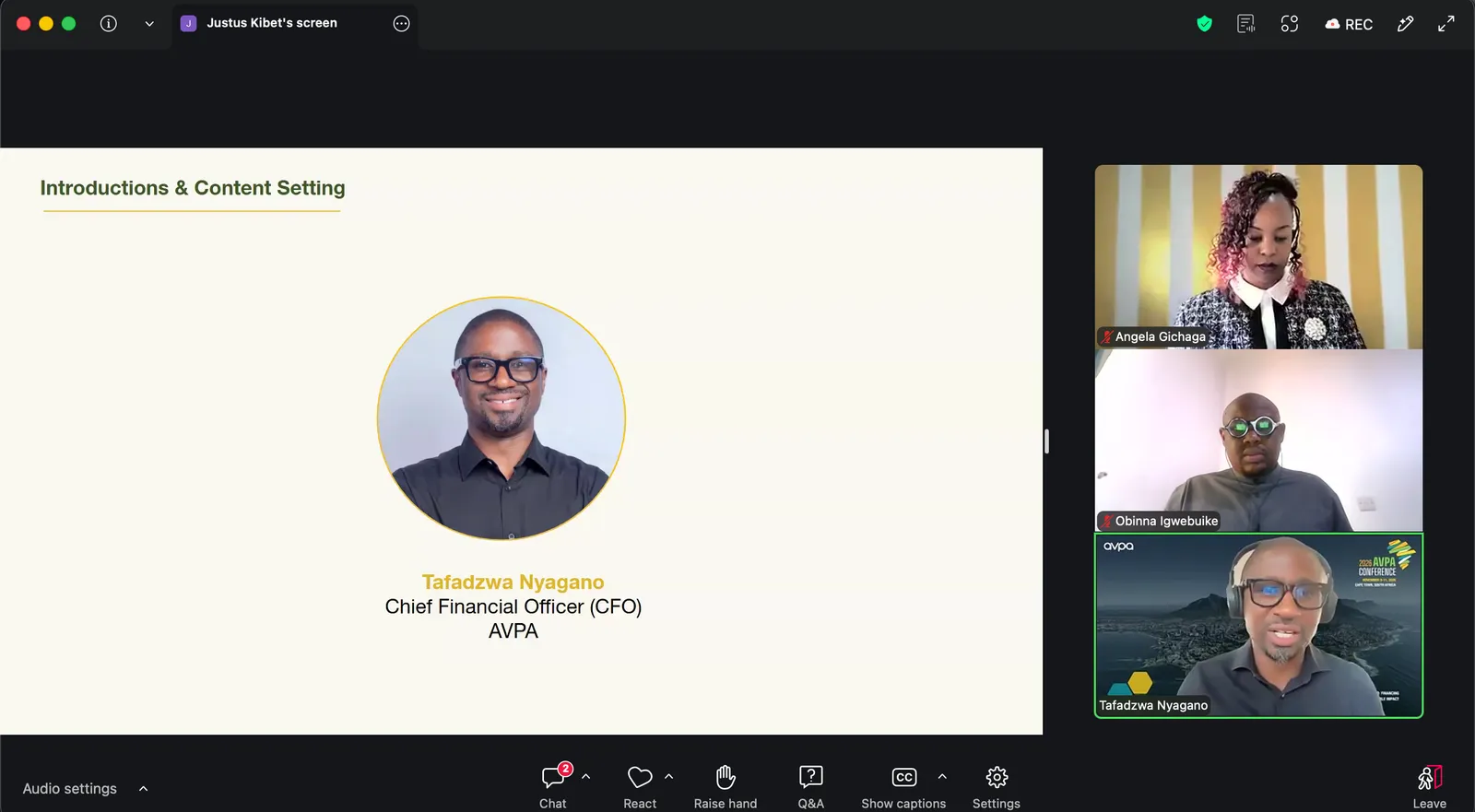 Today, 21 October 2026, NASDO Organization participated in AVPA's webinar, : NGO Transitions to Sustainable, Investment-Ready Social Ventures in Africa. — media 3