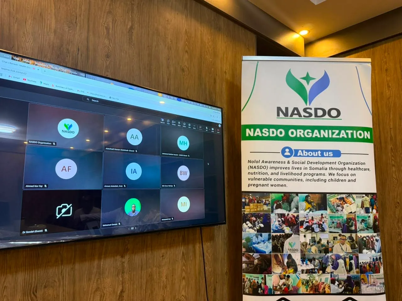 NASDO participated in the Banadir Sub-National Health Cluster meeting, joining the September 2026 Monthly Epidemiological Update and El Niño discussions led by the Banadir Regional Administration’s Directorate of Health & Human Services. — media 5