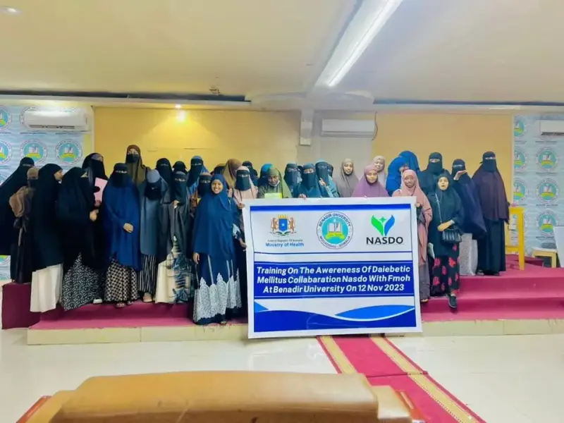 Diabetes awareness training with FMOH at Benadir University