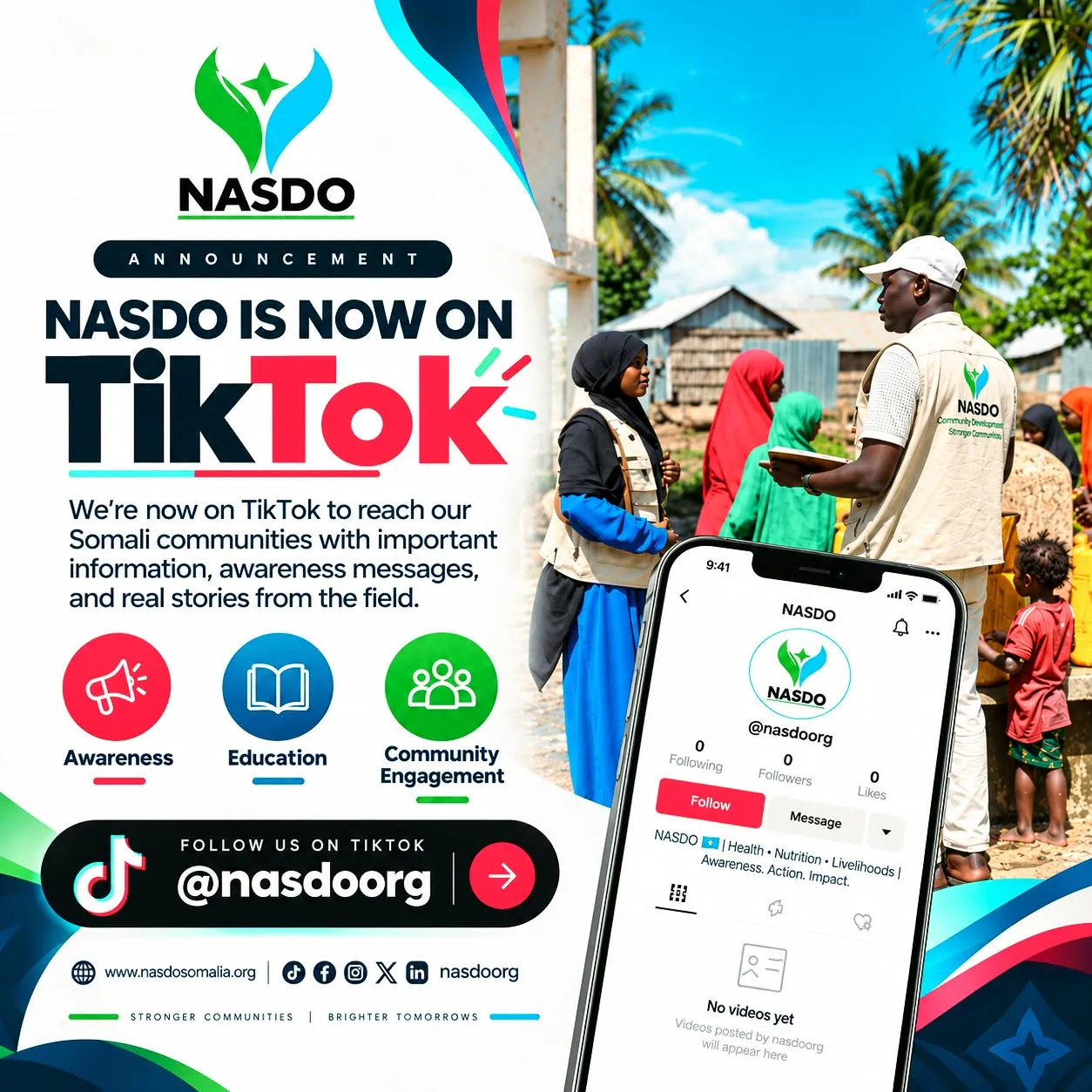 We are pleased to announce that NASDO is now on TikTok @nasdoorg.
