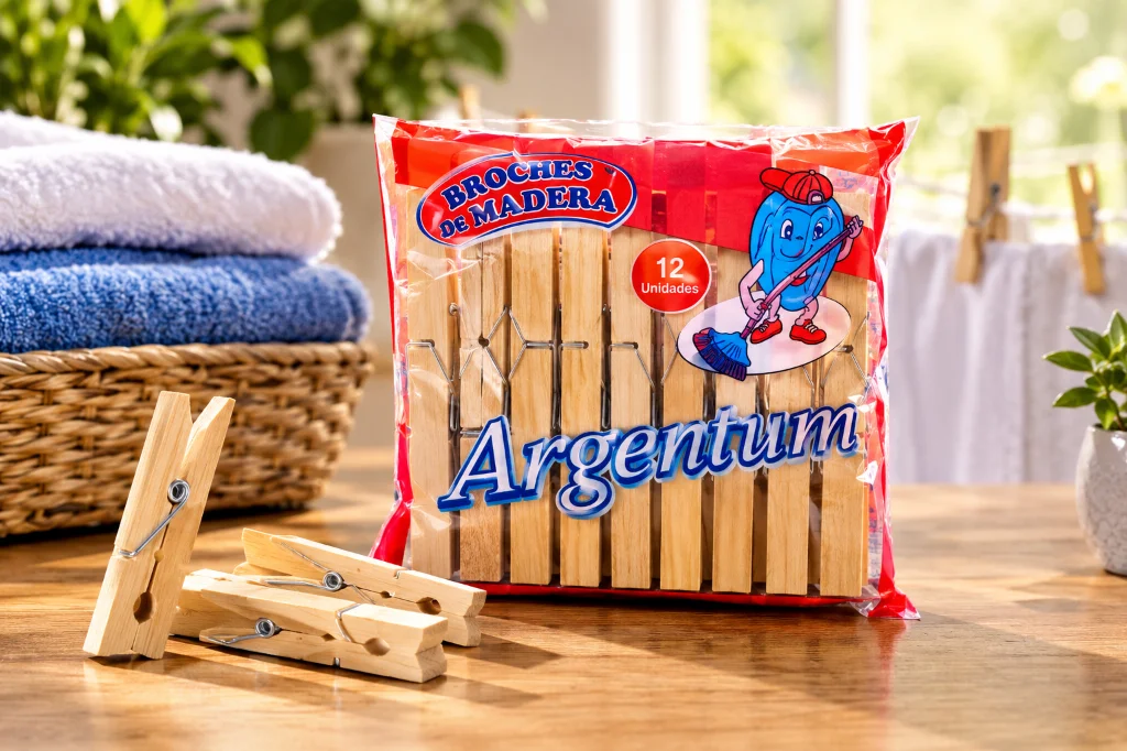 BROCHES DE MADERA POR DOCENA