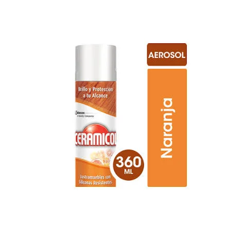 CERAMICOL NARANJA LUSTRA MUEBLES 360