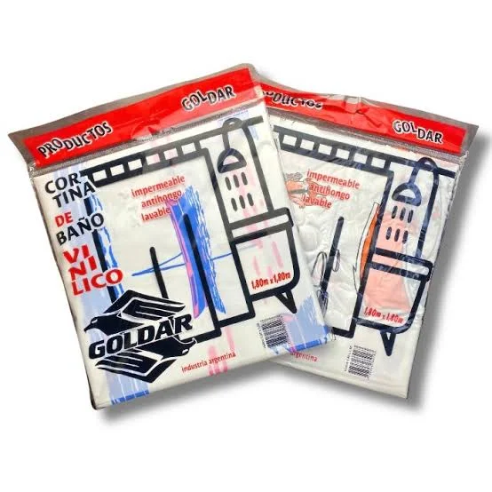 CORTINA DE BAÑO DOBLE NYLON GOLDAR