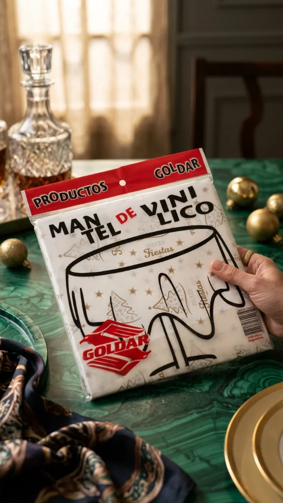 MANTEL VINILICO NAVIDAD GOLDAR