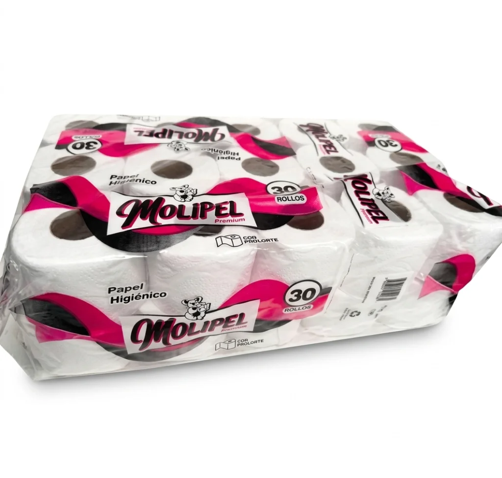 PAPEL HIGIENICO SIMPLE 30 ROLLOS X 80 METROS - MOLIPEL