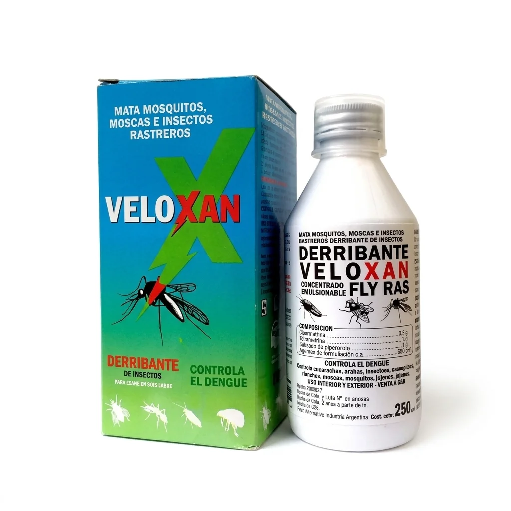 DERRIBANTE VELOXAN MATA MOSCAS Y MOSQUITOS X 250 CM.