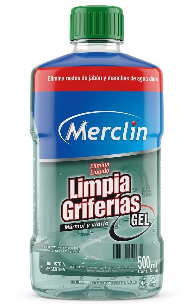 LIMPIA GRIFERIAS GEL 500 ML. MERCLIN