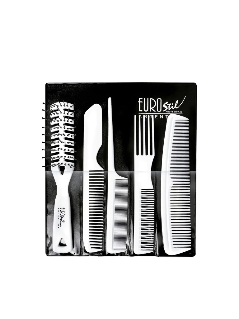 SET PEINES C/ESTUCHE BLANCO 5U