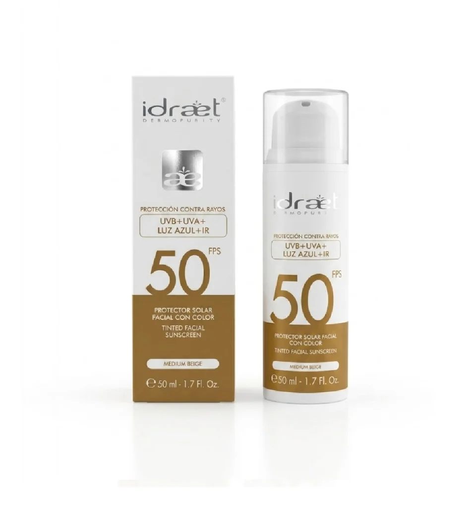 PROTECTOR SOLAR C/COLOR MEDIUM BEIGE SPF50 50ML