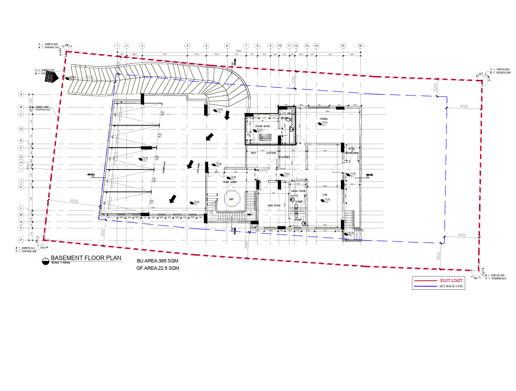 Basement floor plan