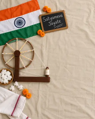 Gandhi Ji baby photoshoot theme — Natkhat