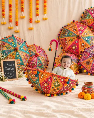Garba Star baby photoshoot theme — Natkhat