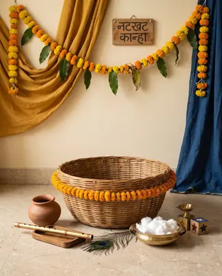 Ghar ka Krishna baby photoshoot theme — Natkhat