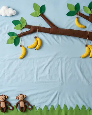 Monkey Hanging on a Tree baby photoshoot theme — Natkhat