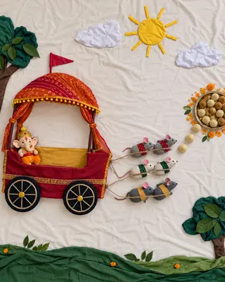 Mushak Rath Sawari baby photoshoot theme — Natkhat