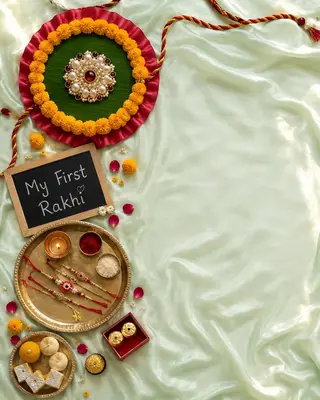 My First Rakhi baby photoshoot theme — Natkhat