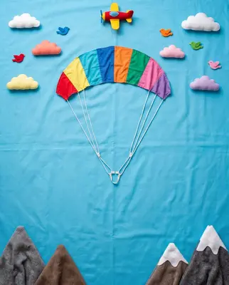 Parachute baby photoshoot theme — Natkhat