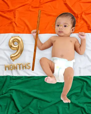 Tricolor baby photoshoot theme — Natkhat