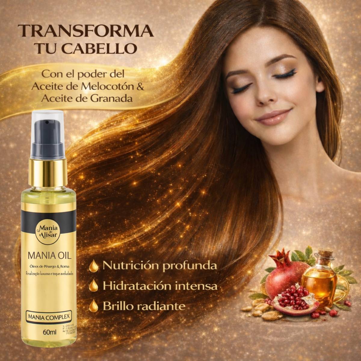 MANIA Oil, Sérum Perfumado — Detalle 5 Mania de Alisar